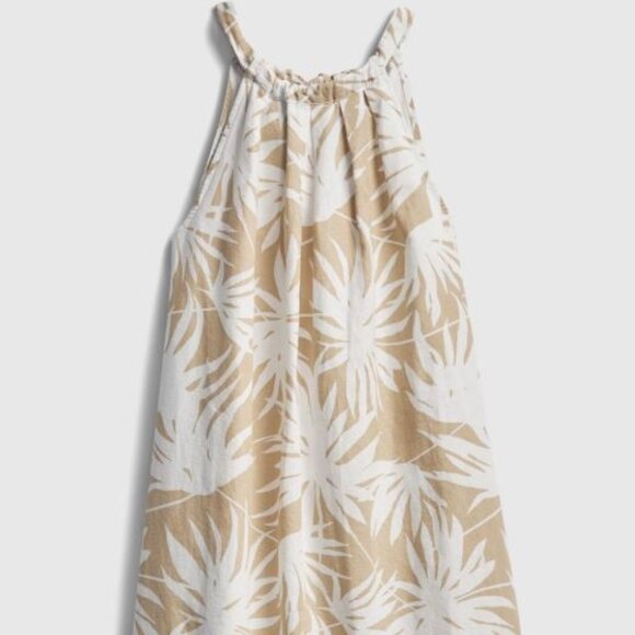 GAP Tie-Back Halter Dress Linen - Fully Lined Size 6 NWOT! - Picture 1 of 7